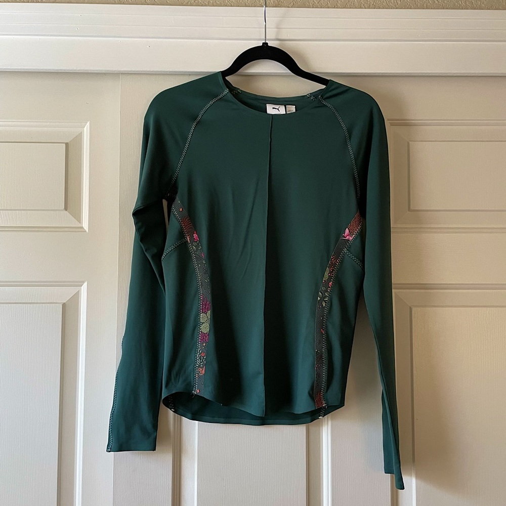 Liberty x Puma Green Long Sleeve Base Layer Long Sleeve